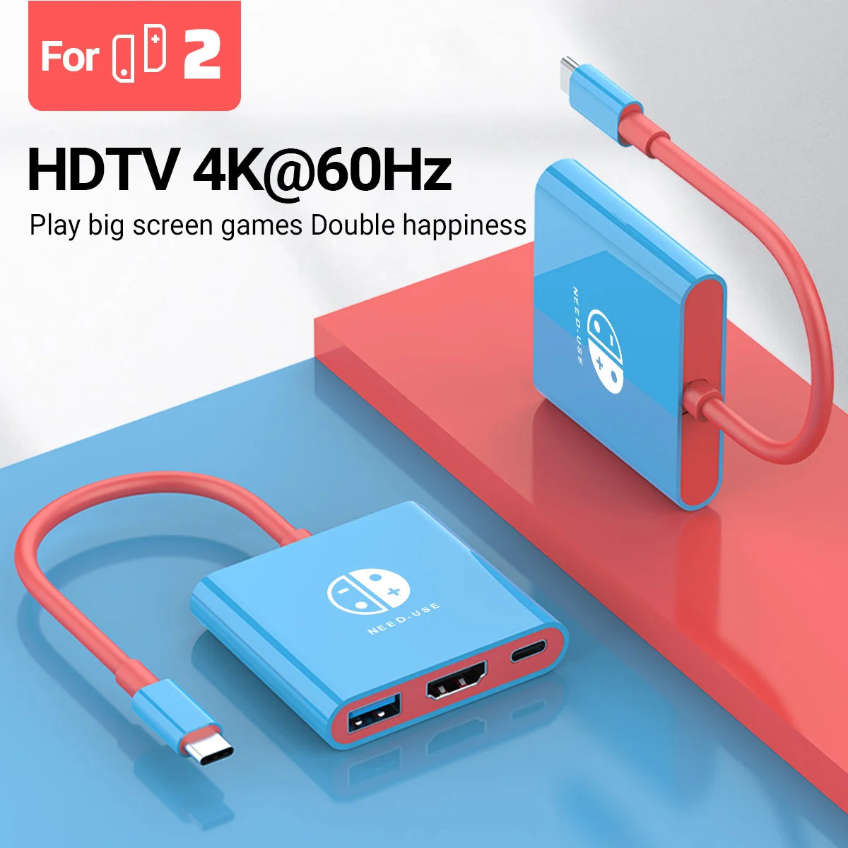 HubX 3-in-1 USB-C Hub — 4K HDMI, 100W PD Charging + USB 3.0 for MacBook, iPad & Switch