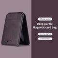 MagVault Slim Leather Card Wallet — MagSafe Magnetic iPhone Cardholder
