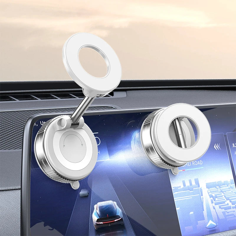 MagGrip Flex 360° Universal Magnetic Phone Mount — Vacuum Suction for Car, Desk & Bathroom