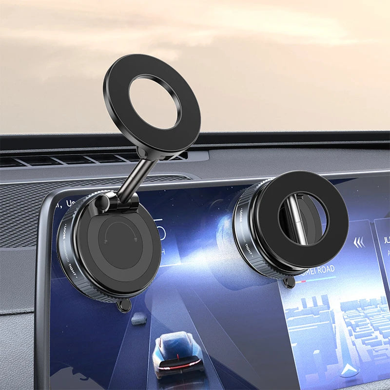 MagGrip Flex 360° Universal Magnetic Phone Mount — Vacuum Suction for Car, Desk & Bathroom
