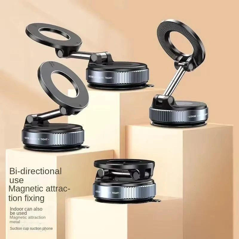 MagGrip Flex 360° Universal Magnetic Phone Mount — Vacuum Suction for Car, Desk & Bathroom