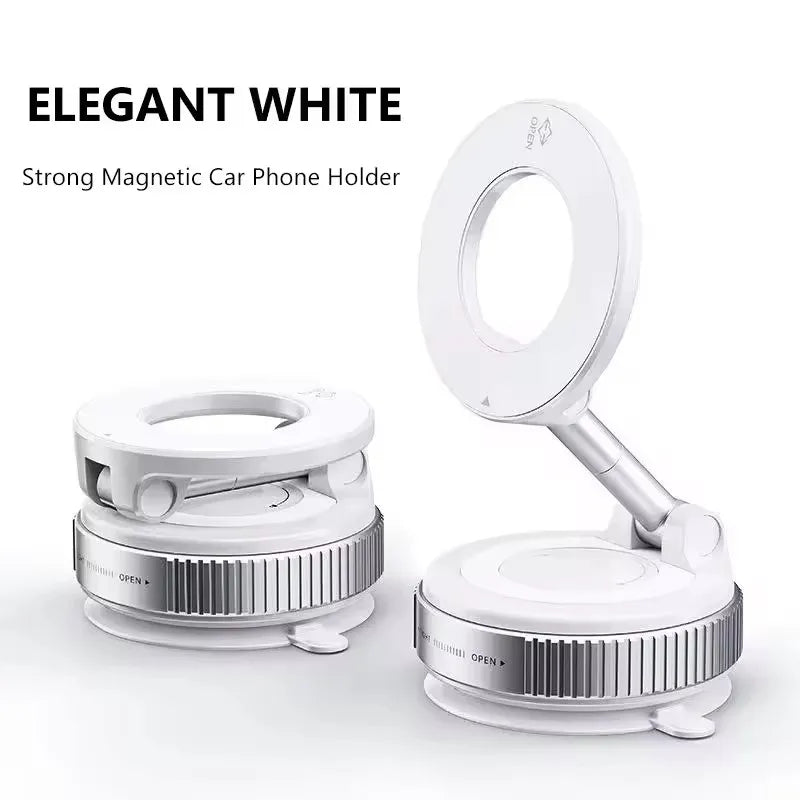 MagGrip Flex 360° Universal Magnetic Phone Mount — Vacuum Suction for Car, Desk & Bathroom