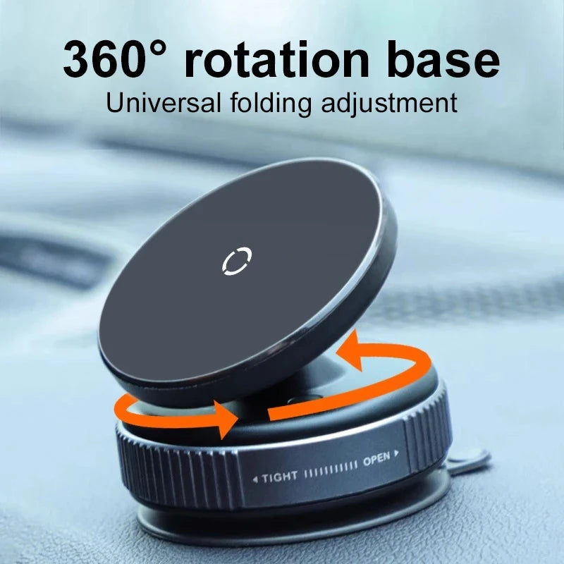 MagGrip Flex 360° Universal Magnetic Phone Mount — Vacuum Suction for Car, Desk & Bathroom